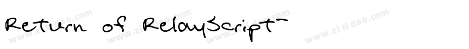 Return of RelayScript字体转换